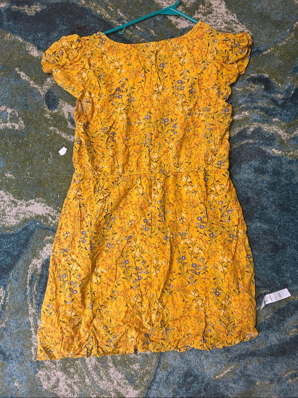 Old Navy Yellow Floral Casual' Dress - Picture 3 of 5